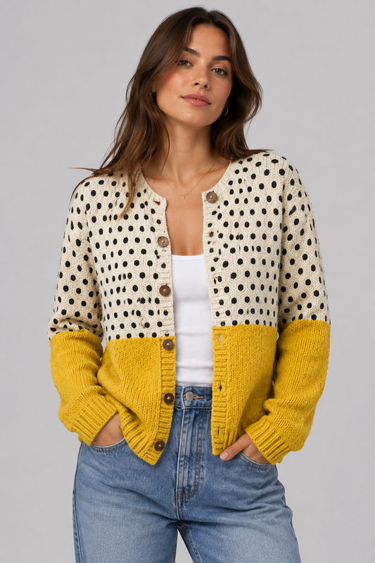 Sophisticated Knit Cardigan | Women | Button Front | Soft Knit | Smart Casual Layering | Steven & Levon