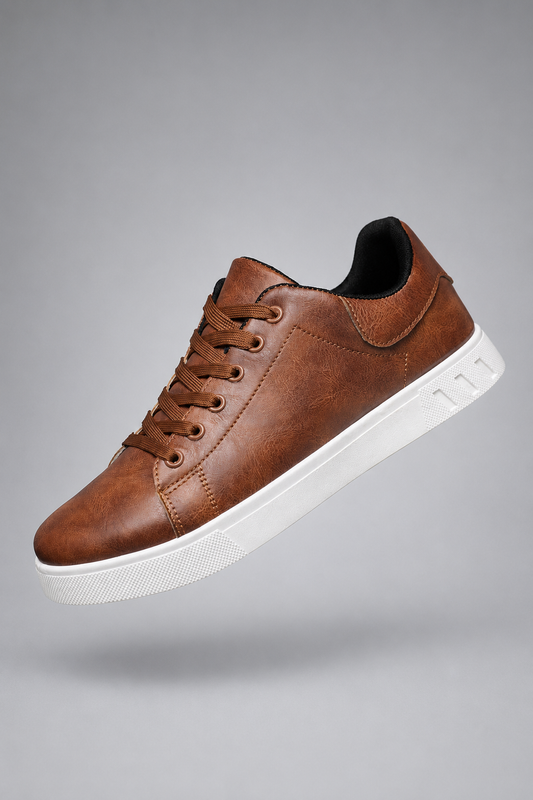 Men's Casual Lace Up Street Sneakers | Lightweight Everyday Trainers | Urban Style Shoes | Steven & Levon