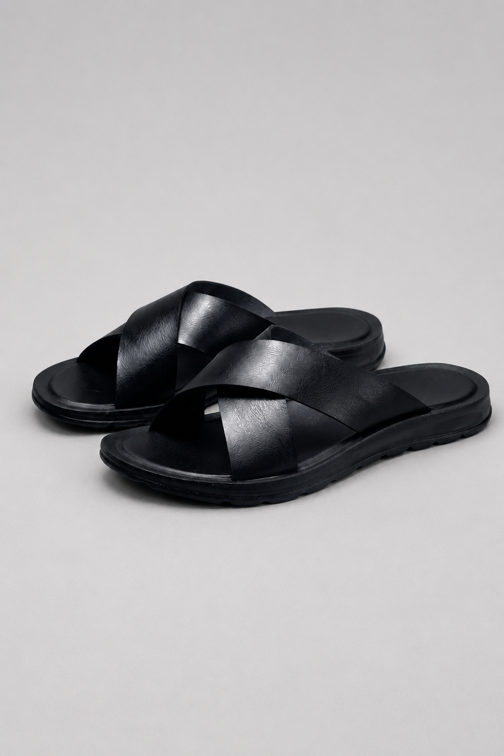 Men's Leather Slip-On Sandals | Men's Sandals | Men | Open Toe Casual Comfort | Steven & Levon