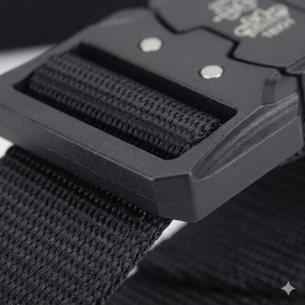 Tactvura - Woven Tactical Belt With Quick-Release Buckle  Outdoor Adventure Wear