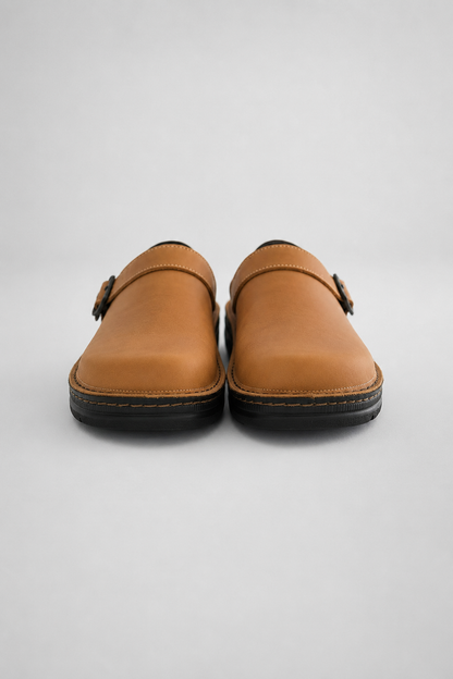 Men's Leather Slip On Clogs | Men | Comfort Casual Shoes | Supportive Everyday Footwear | Steven & Levon