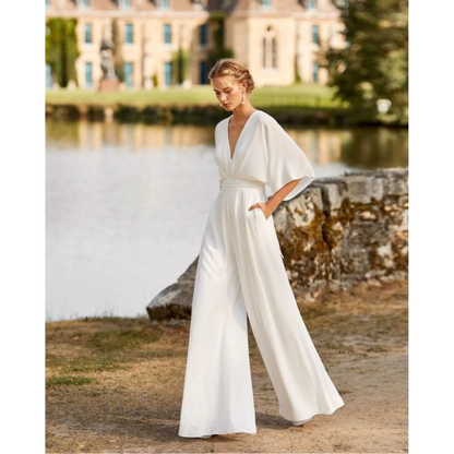Women's Wide Leg Jumpsuit | Fitted One-Piece Outfit | Elegant Casual | Steven & Levon