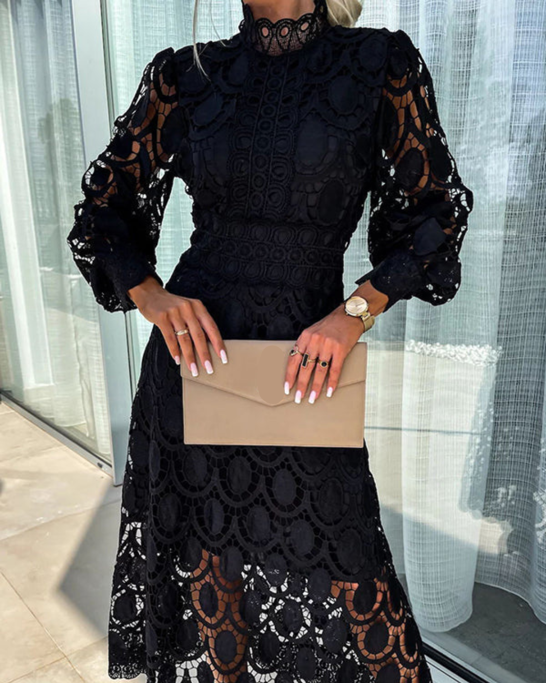 Women's Wrap Midi Dress | Elegant Evening & Wedding Guest Dress | Steven & Levon