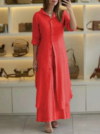 Amaya Women's Linen Summer Set | Lightweight Two Piece Co-ord Outfit | Steven & Levon