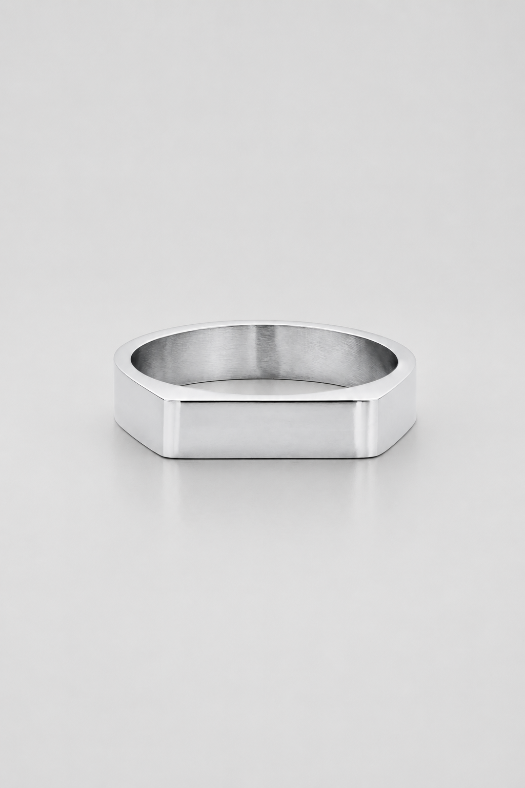Rectangle Signet Ring | Gold, Silver or Black | Unisex | Stainless Steel | Polished Finish | Steven & Levon