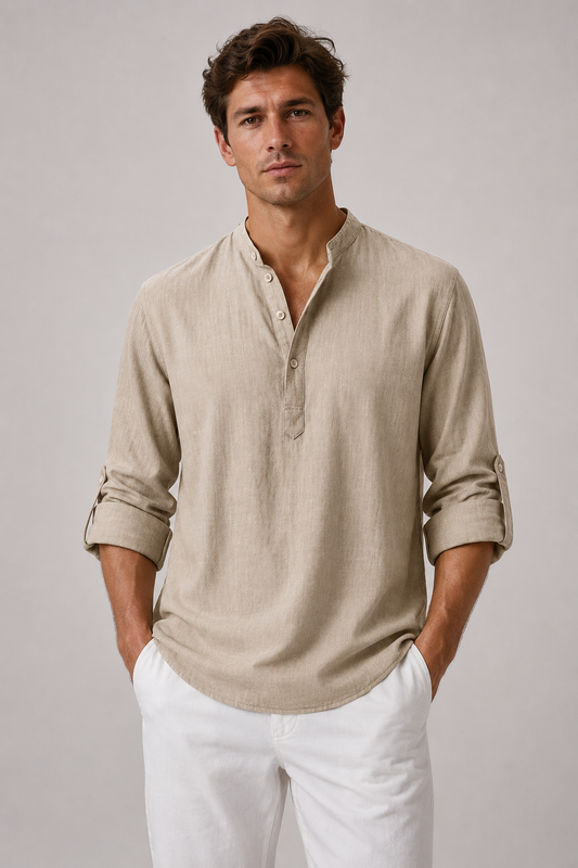 Men's Long Sleeve Button Shirt | Men | Relaxed Fit | Casual Button-Up | Steven & Levon