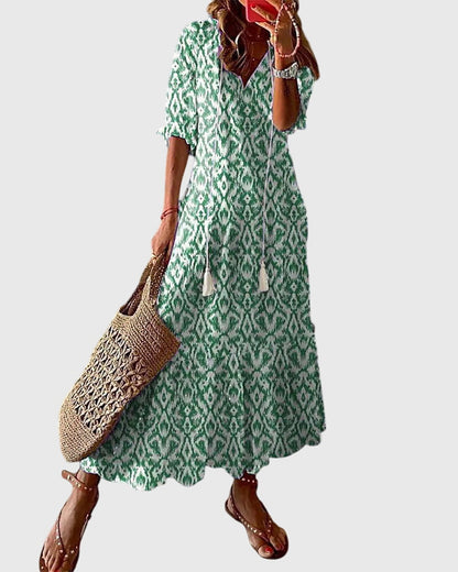 Women's Maxi Dress | Boho Summer Dress | Flowy Fit | Holiday Wear | Steven & Levon