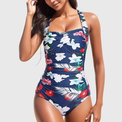 Floral Print One Piece Swimsuit | Women | Soft Stretch Swim Fabric | Supportive Fit | Steven & Levon