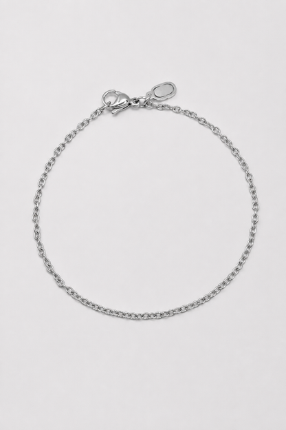 Cable Bracelet | Men | Gold, Rose Gold or Silver | 2mm Cable Chain Bracelet | Steven & Levon