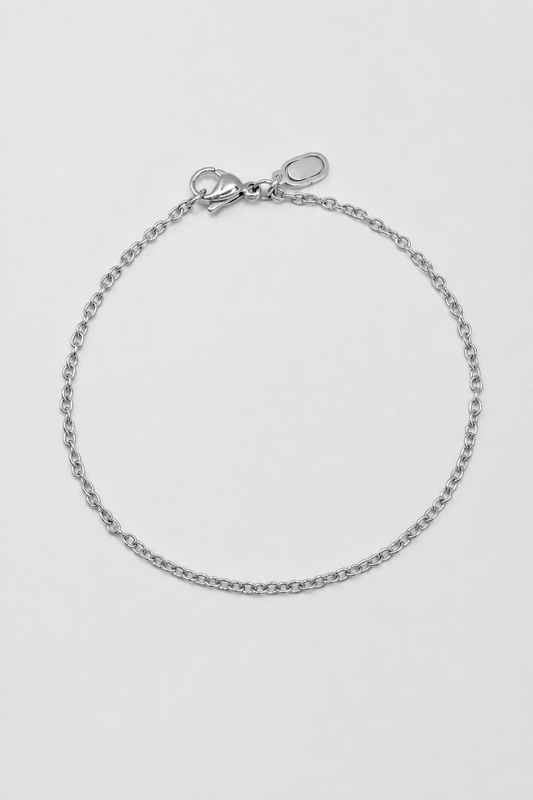 Cable Bracelet | Men | Gold, Rose Gold or Silver | 2mm Cable Chain Bracelet | Steven & Levon