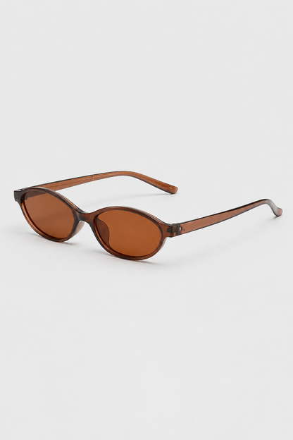 Small Oval Sunglasses | Women | UV400 Retro Eyewear | Slim Cat Eye Frame | Vintage Fashion Shades | Steven & Levon
