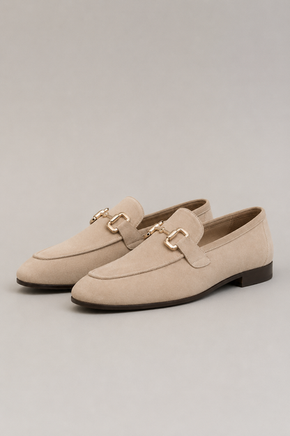 Men’s Slip-On Metal Detail Loafers | Formal Comfort Shoes | Steven & Levon