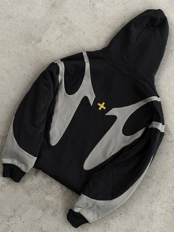 Oversized Streetwear Hoodie | Y2K Graphic | Men | Cotton Blend | Contrast Design | Steven & Levon