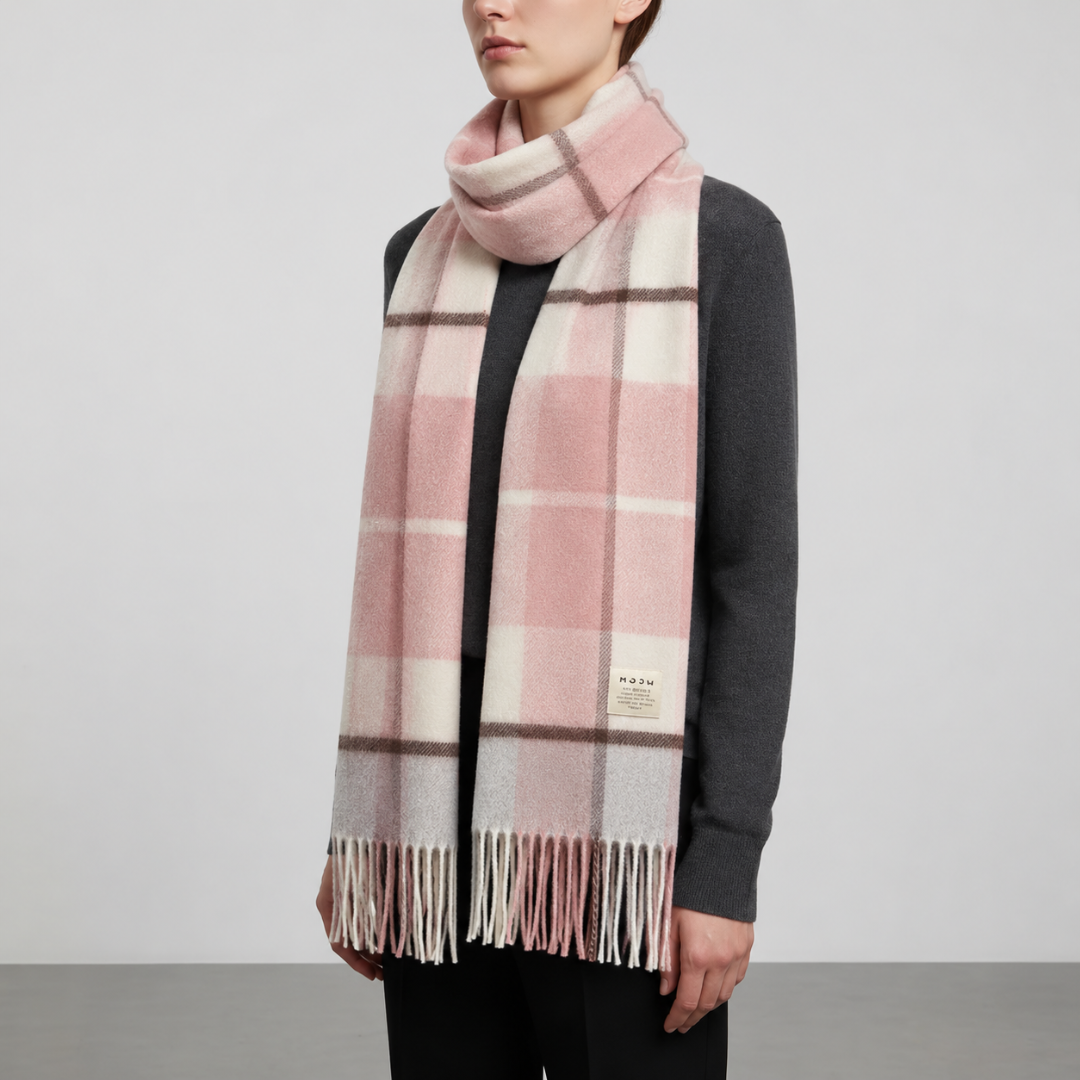 Classic Plaid Winter Scarf | Unisex | Wool | Soft Warm Tartan Cold Weather Wrap | Steven & Levon