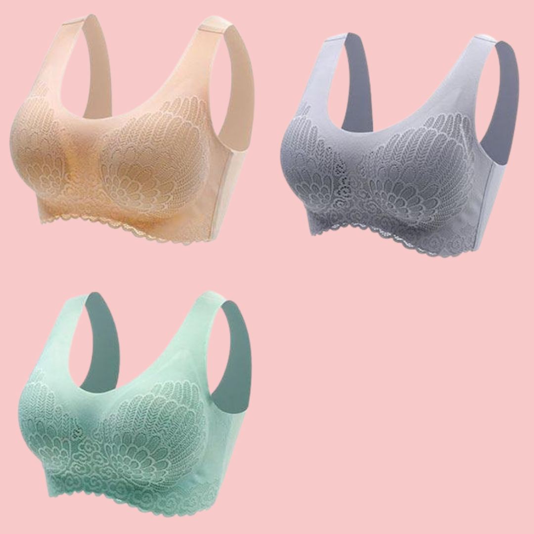 Comfortable Breathable Bra | Women's Wireless Seamless Bra | Soft Stretch | Lightweight Comfort | Steven & Levon