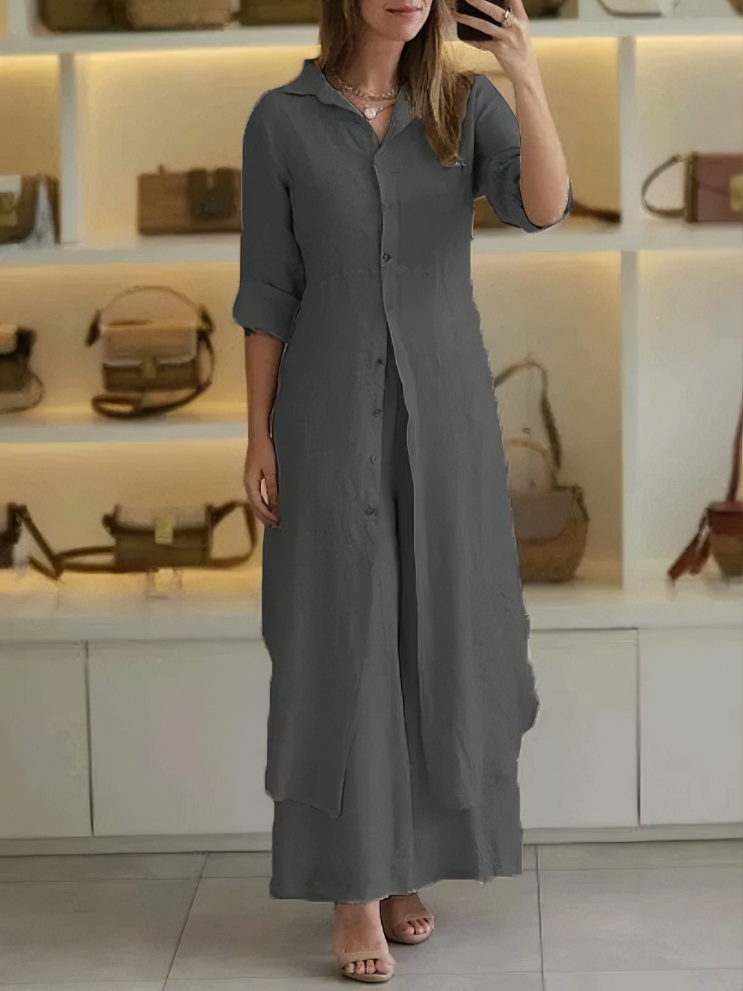 Amaya Women's Linen Summer Set | Lightweight Two Piece Co-ord Outfit | Steven & Levon