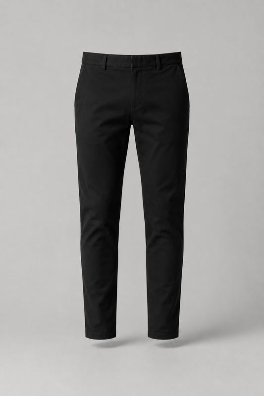 Slim Fit Chinos Work Trousers | Stretch Cotton Blend | Tapered Leg with Pockets | Steven & Levon