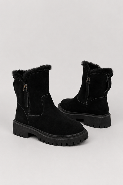 Winter Mid Calf Boots for Women | Warm Lined | Non-Slip Sole | Cold Weather Comfort | Steven & Levon
