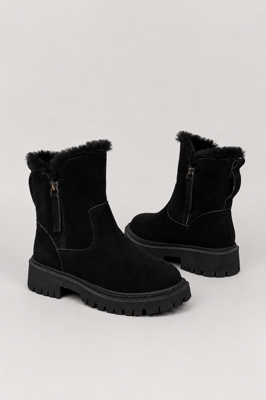 Winter Mid Calf Boots for Women | Warm Lined | Non-Slip Sole | Cold Weather Comfort | Steven & Levon