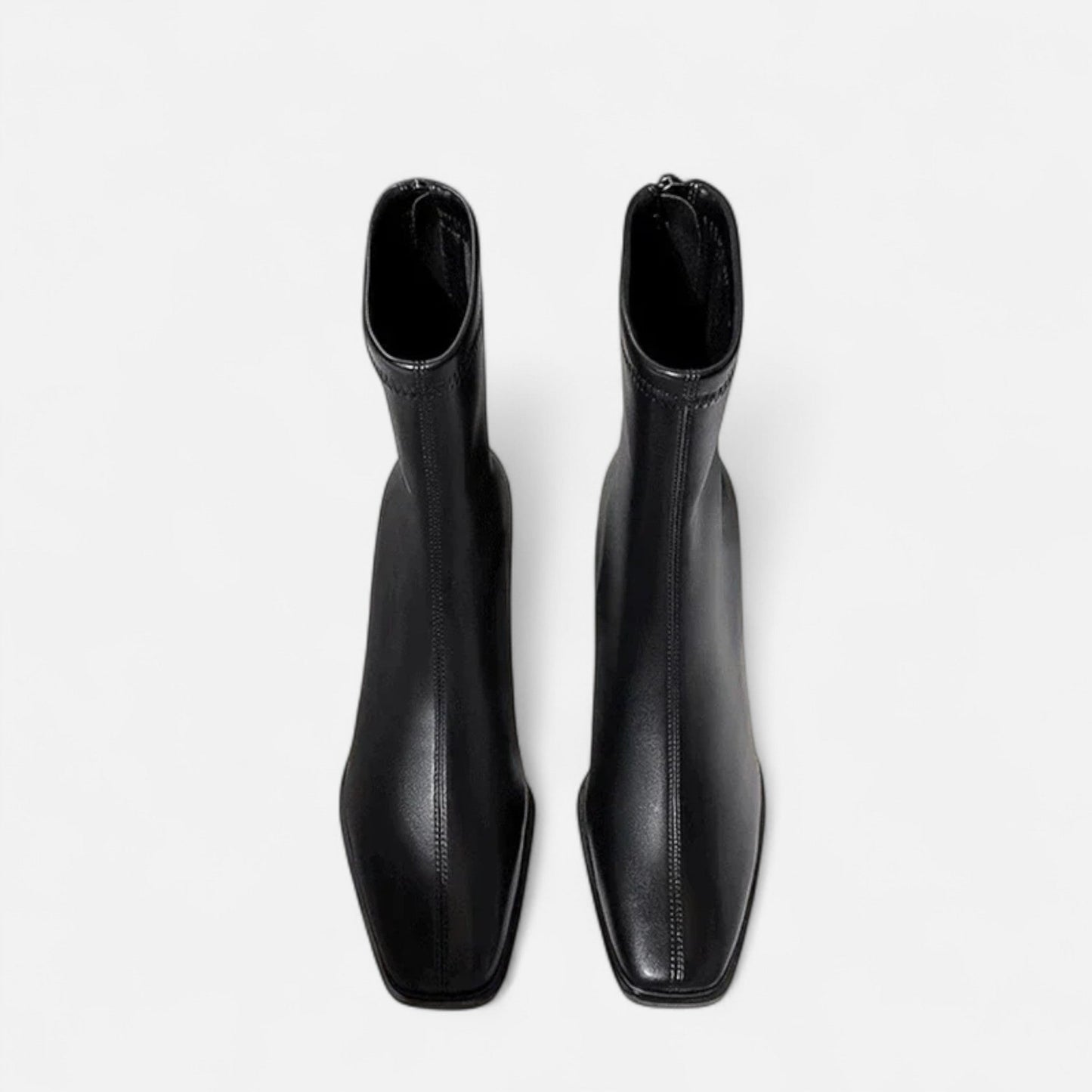 Ankle Boots Winter Women’s | Square Toe Block Heel Warm Lined