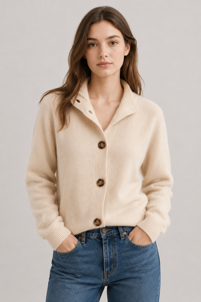 Women's Cashmere Cardigan | Soft Knit Sweater | Comfortable Fit | Steven & Levon