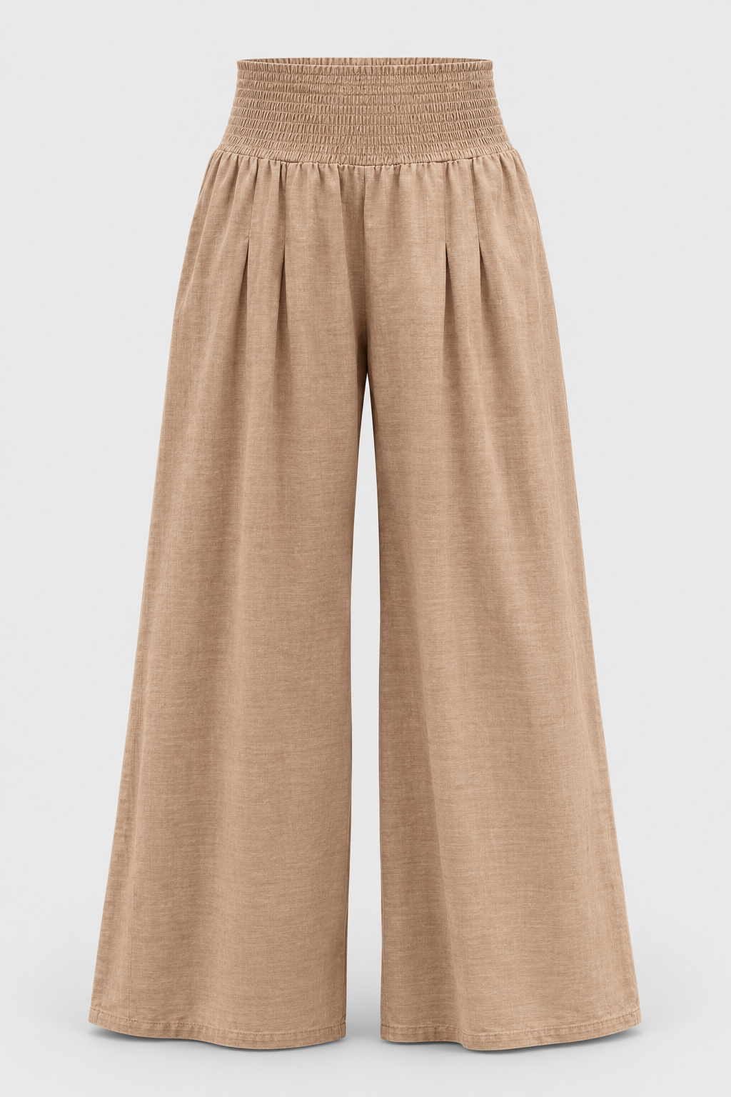 Linen Wide Leg Trousers | Women | High Waisted | Smocked Waist | Summer Pants | Steven & Levon
