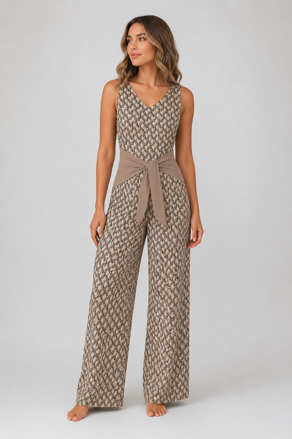 Ideal Elegant Jumpsuit | Women | Lightweight Fabric | Wide-Leg One-Piece | Smart Casual & Occasion Wear | Steven & Levon