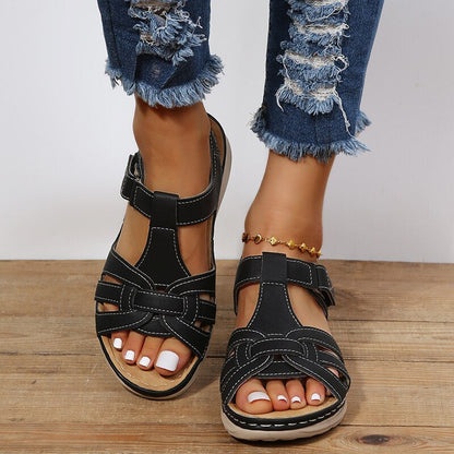 Women's Arch Support Walking Sandals | Cushioned Comfort Footbed | Everyday Summer Sandals | Steven & Levon