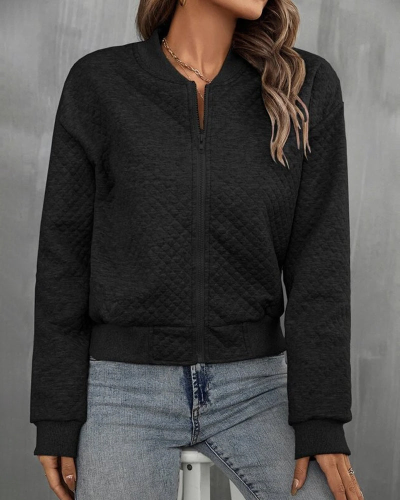 Women's Bomber Jacket | Classic Zip-Up Jacket | Casual Lightweight Outerwear | Steven & Levon