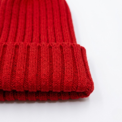 Beanivelle - Ribbed Knit Fold-Up Beanie  Winter Warmth Everyday