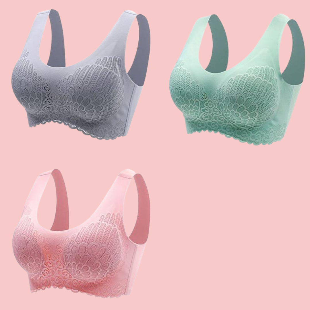Comfortable Breathable Bra | Women's Wireless Seamless Bra | Soft Stretch | Lightweight Comfort | Steven & Levon