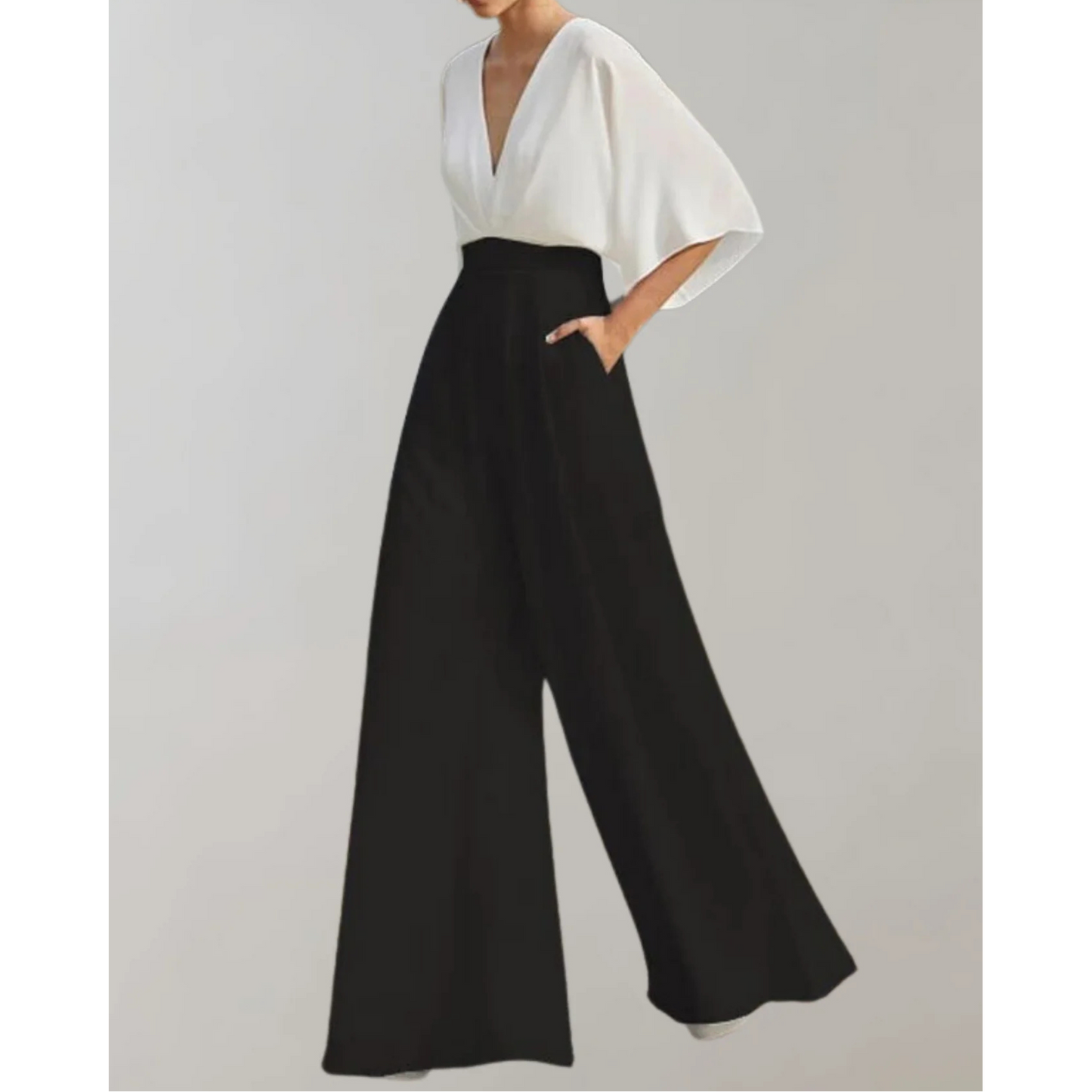 Women's Wide Leg Jumpsuit | Fitted One-Piece Outfit | Elegant Casual | Steven & Levon