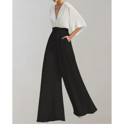 Women's Wide Leg Jumpsuit | Fitted One-Piece Outfit | Elegant Casual | Steven & Levon
