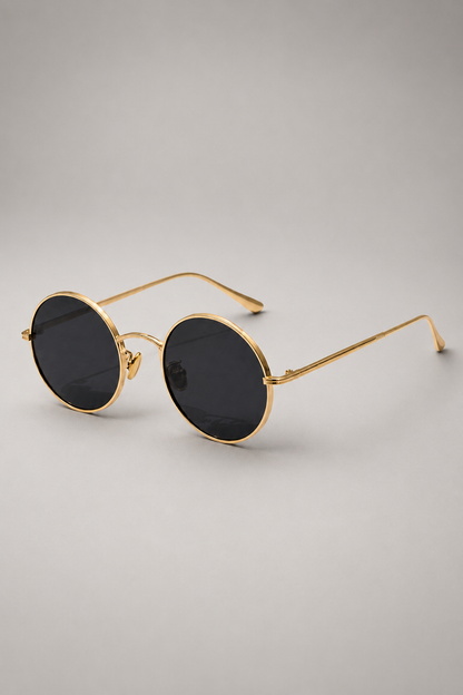 Round Metal Frame Sunglasses | Men | Metal | UV Protection | Steven & Levon