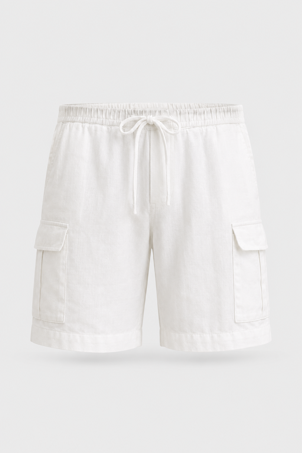 Men's Linen Cargo Shorts | Linen Blend | Drawstring Waist Utility Summer Shorts | Steven & Levon
