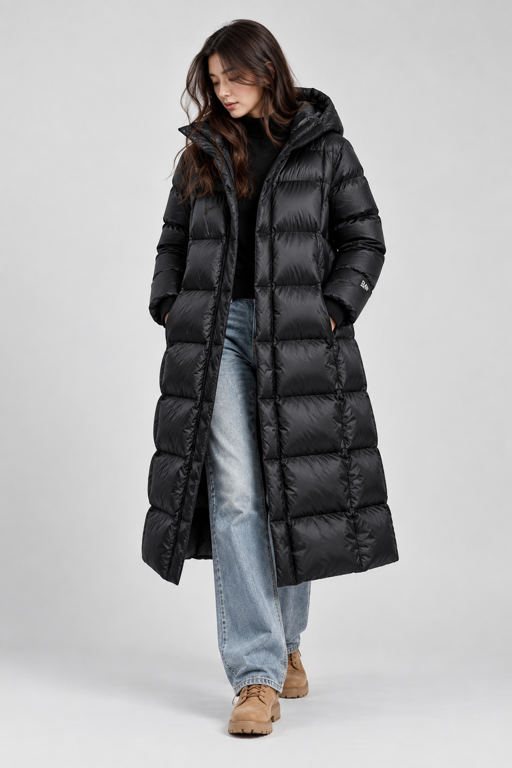 Women's Waterproof Down Puffer Jacket | Hooded Warm Winter Coat | Insulated Outdoor Wear | Steven & Levon