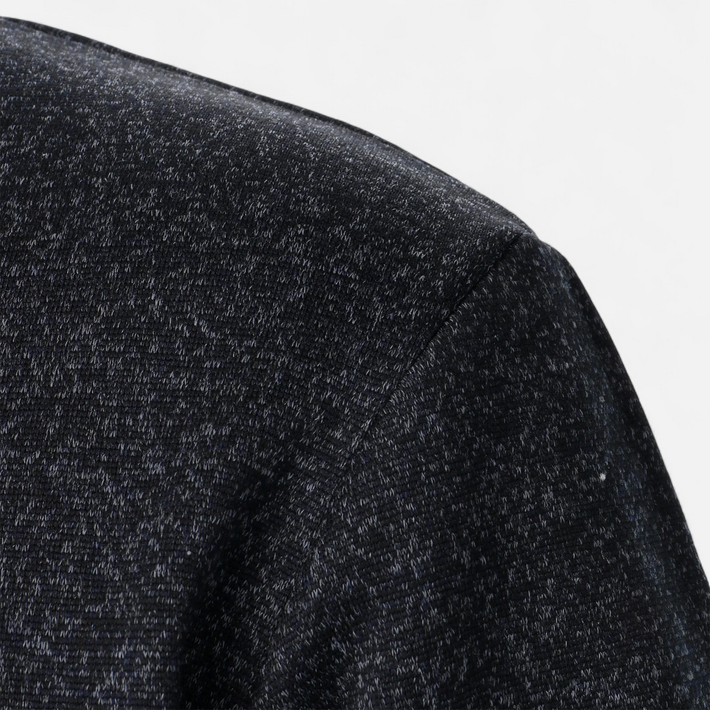Men's Knitted Jumper | Stand Collar Half Button Pullover | Elbow Patch Sweater | Steven & Levon