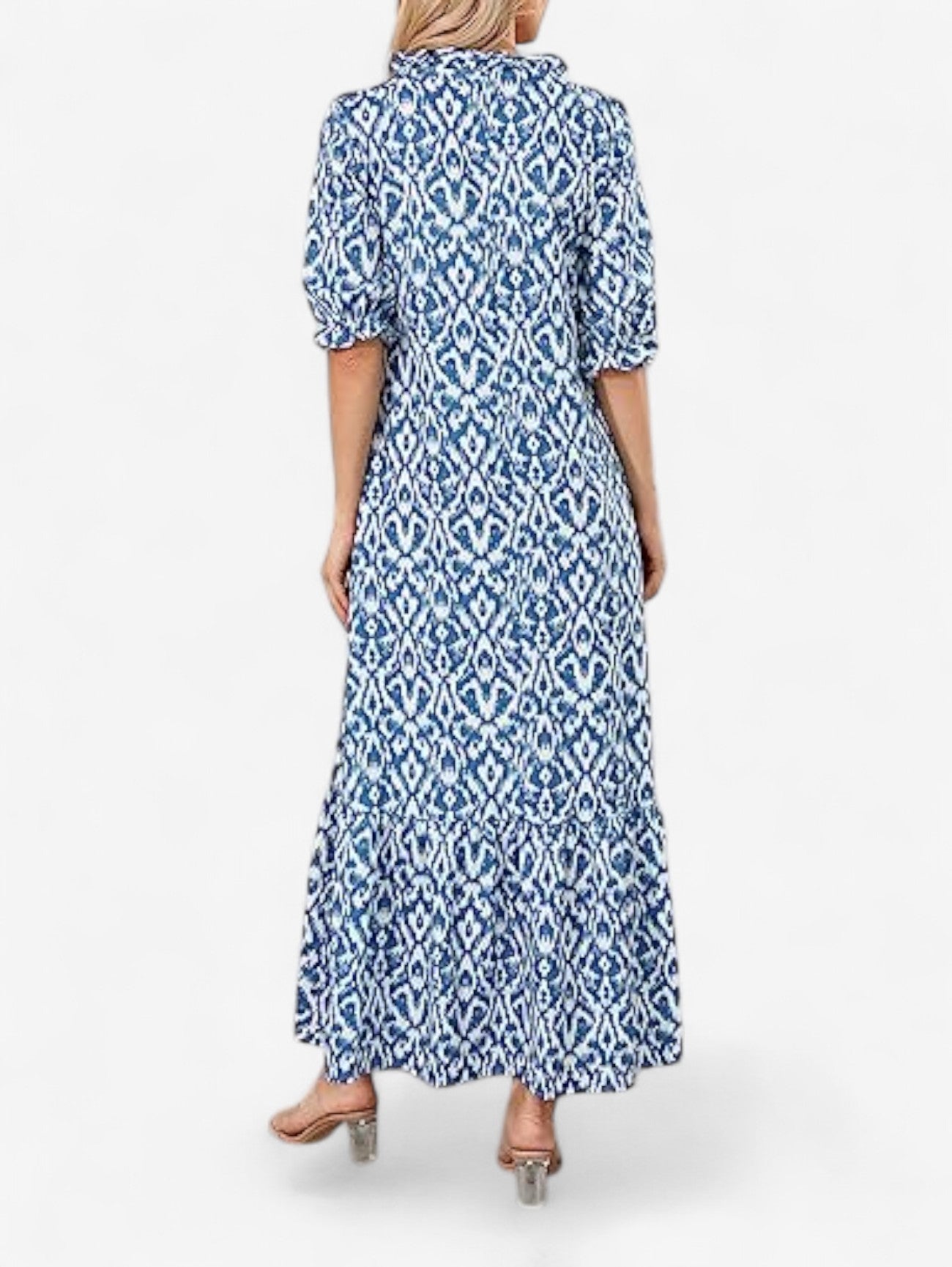 Summer Boho V-Neck Maxi Dress | Women | Flowy Holiday Dress | Steven & Levon