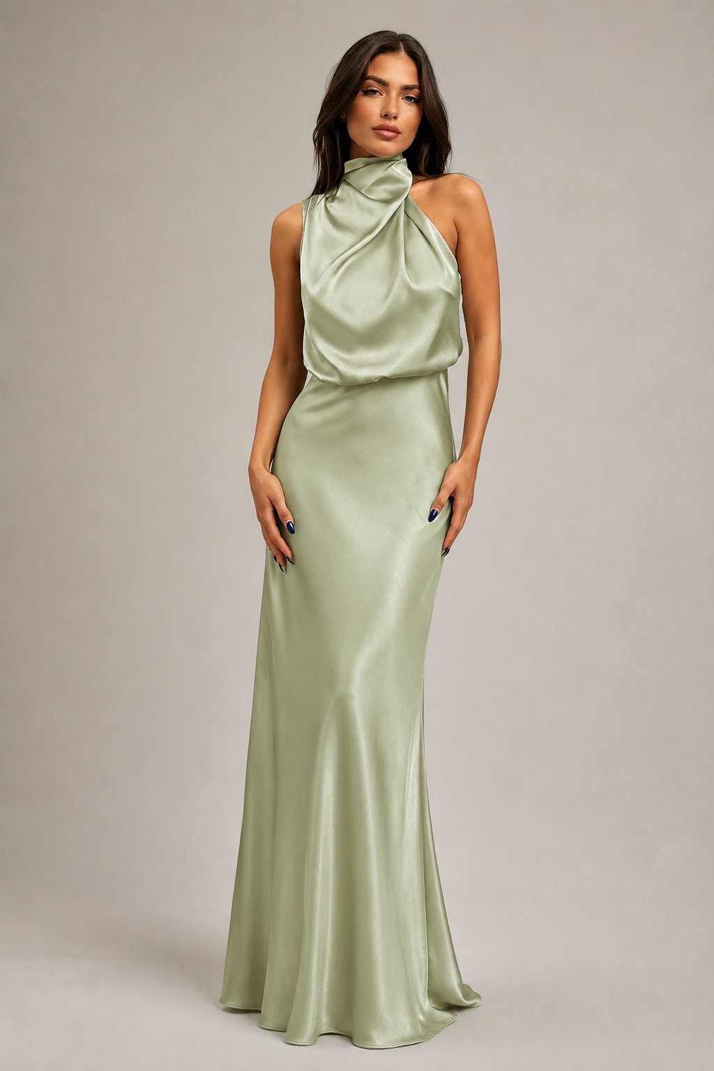 Women's Evening Elegant Maxi Dress | Women | Wedding Guest | Halter Neck | Steven & Levon