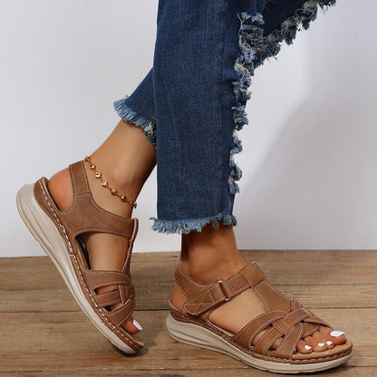 Women's Arch Support Walking Sandals | Cushioned Comfort Footbed | Everyday Summer Sandals | Steven & Levon