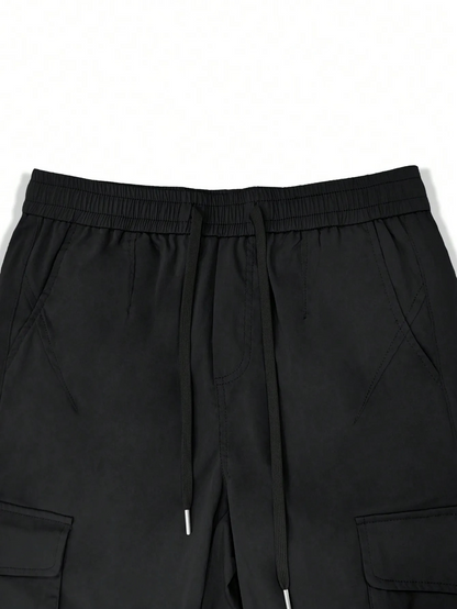 Men’s Cargo Trousers | Tapered Fit Utility Pants | Multi Pocket Cuffed Streetwear Trousers | Steven & Levon