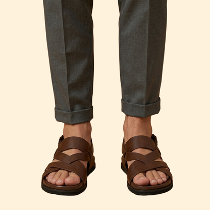 Men’s Double Layer Sandals | Men | Cushioned Slip-On Summer Beach Sandals | Steven & Levon