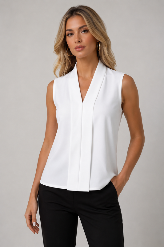 Women's Elegant Sleeveless Cotton Tank Top | Comfortable Everyday Wear | Steven & Levon