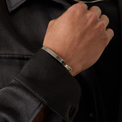 Classic Cuff Bracelet | Men | Stainless Steel | Silver, Gold & Rose Gold | 5mm Cuff | Steven & Levon