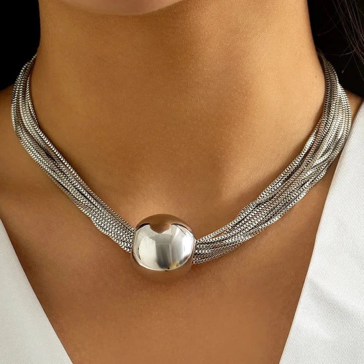 Beate Shiny Necklace | Women's Chain Necklace | Gold-Plated Stainless Steel | Minimalist Layering Jewellery | Everyday Gift | Steven & Levon