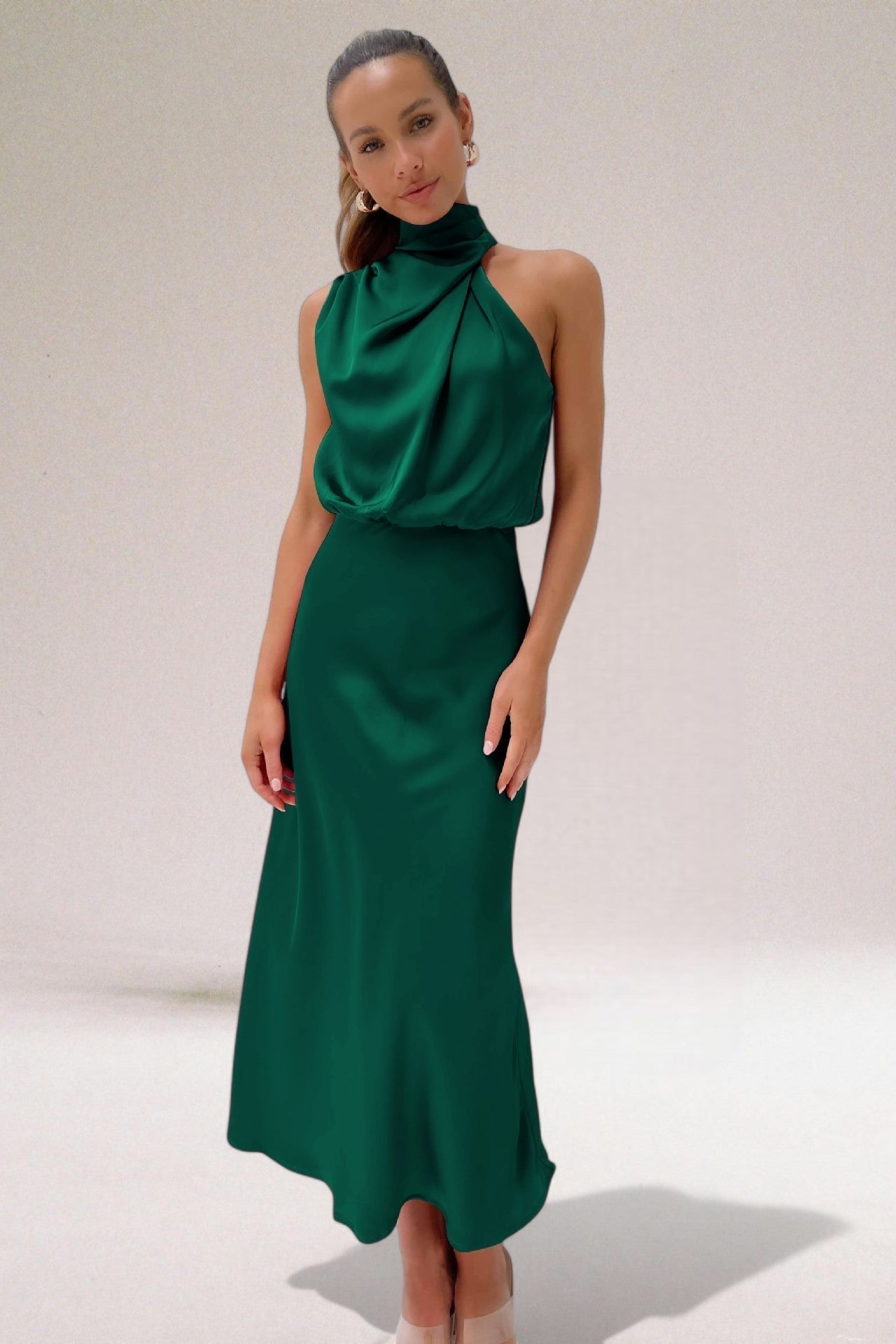 Women's Evening Elegant Maxi Dress | Women | Wedding Guest | Halter Neck | Steven & Levon