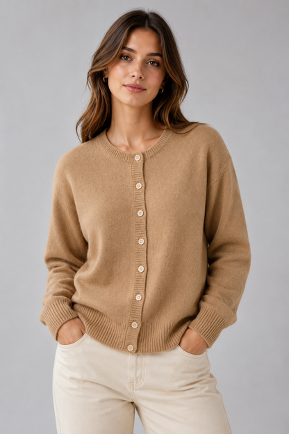Cozy Knit Cardigan | Women | Button Front | Soft Knit | Relaxed Everyday Layering | Steven & Levon