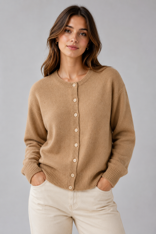 Cozy Knit Cardigan | Women | Button Front | Soft Knit | Relaxed Everyday Layering | Steven & Levon