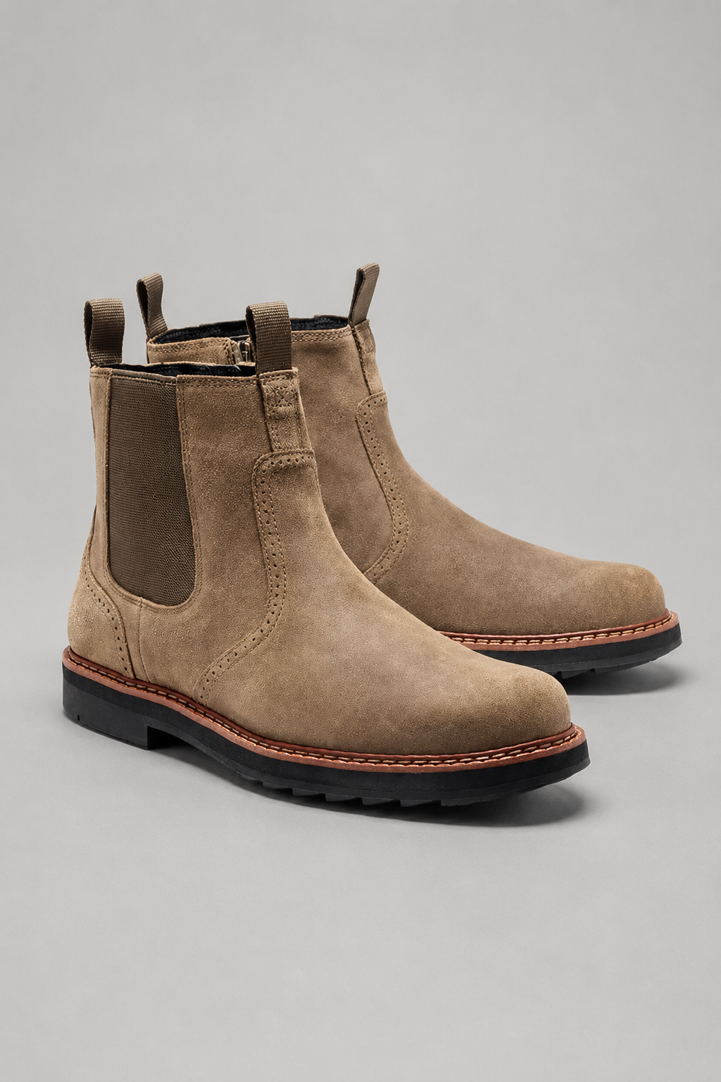 Men’s Chelsea Boots | Leather Look | Slip-On Ankle Boots | Smart Casual Footwear | Steven & Levon