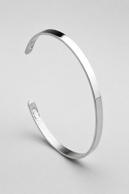 Classic Cuff Bracelet | Men | Stainless Steel | Silver, Gold & Rose Gold | 5mm Cuff | Steven & Levon
